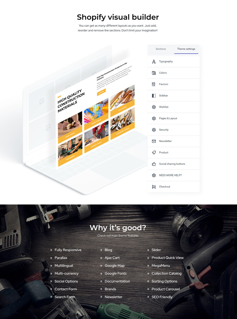 BUILDR-建筑公司电子商务创意Shopify主题 #79484