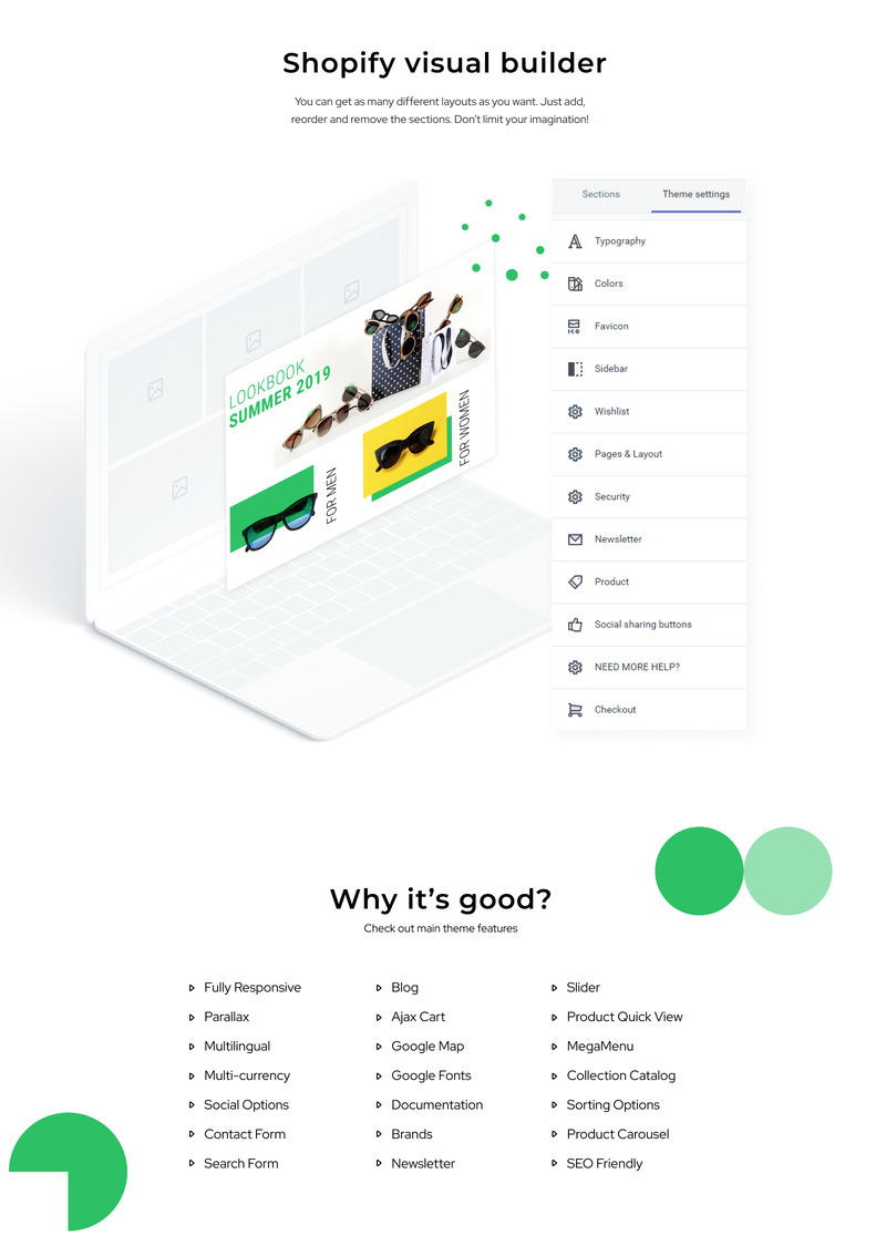 Sunglam-眼镜多页清洁Shopify主题 #81085