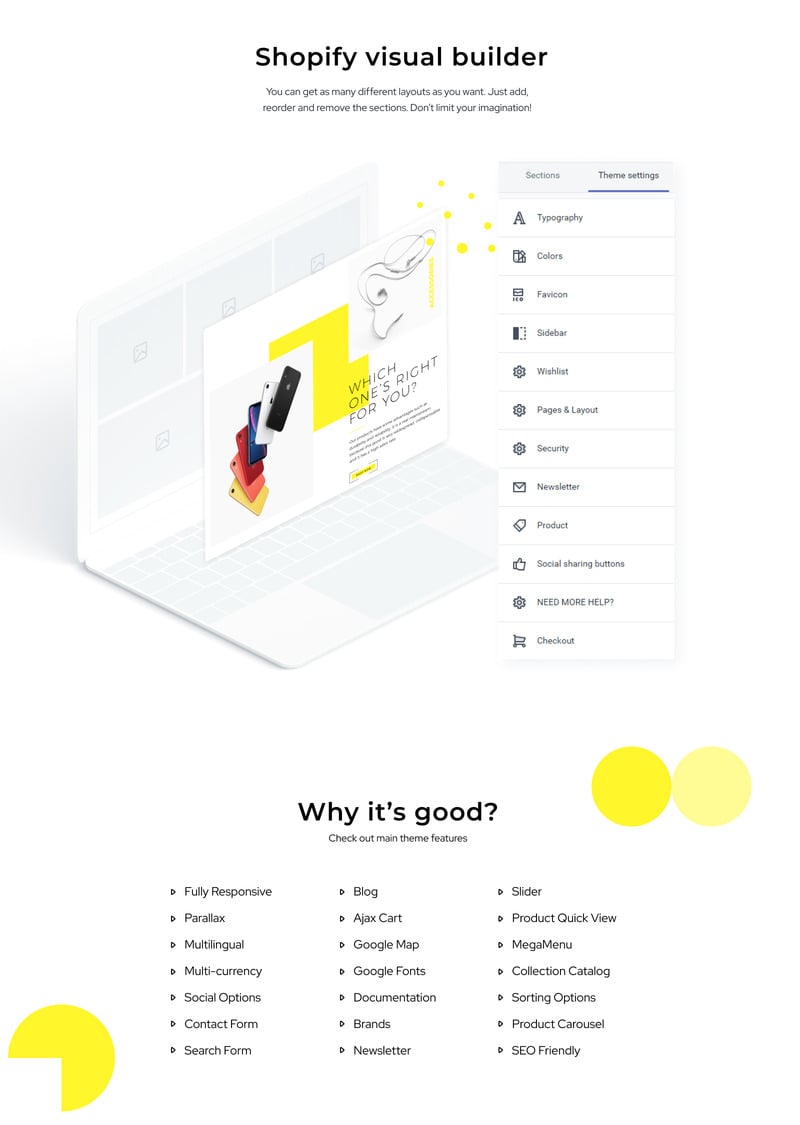 Mobilect-移动商店多页清洁Shopify主题 #80708