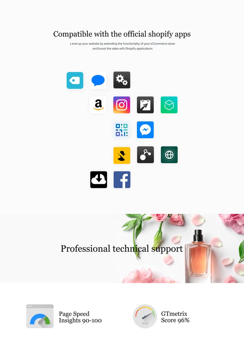 香水-化妆品店电子商务清洁Shopify主题 #80432