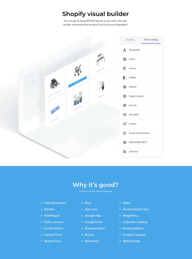 Medicom-医疗设备多页清洁Shopify主题 #79483