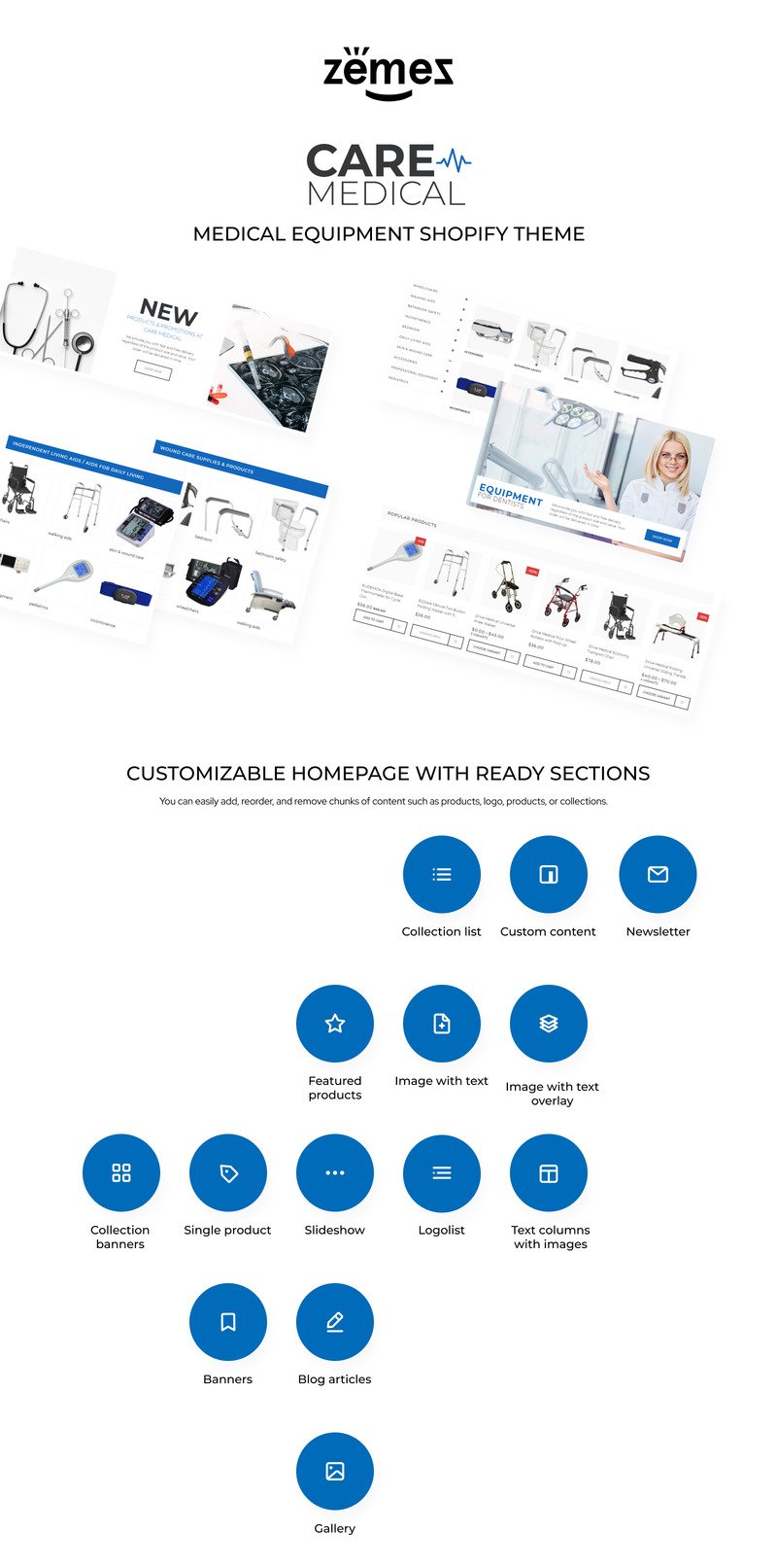 护理-医疗设备Shopify主题 #71257