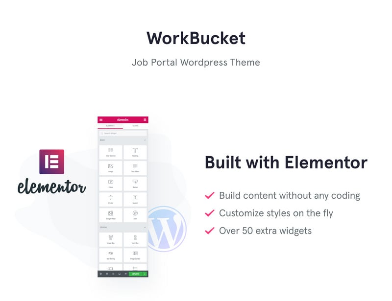 WorkBucket - 工作门户,招聘目录 WordPress 主题 #52547