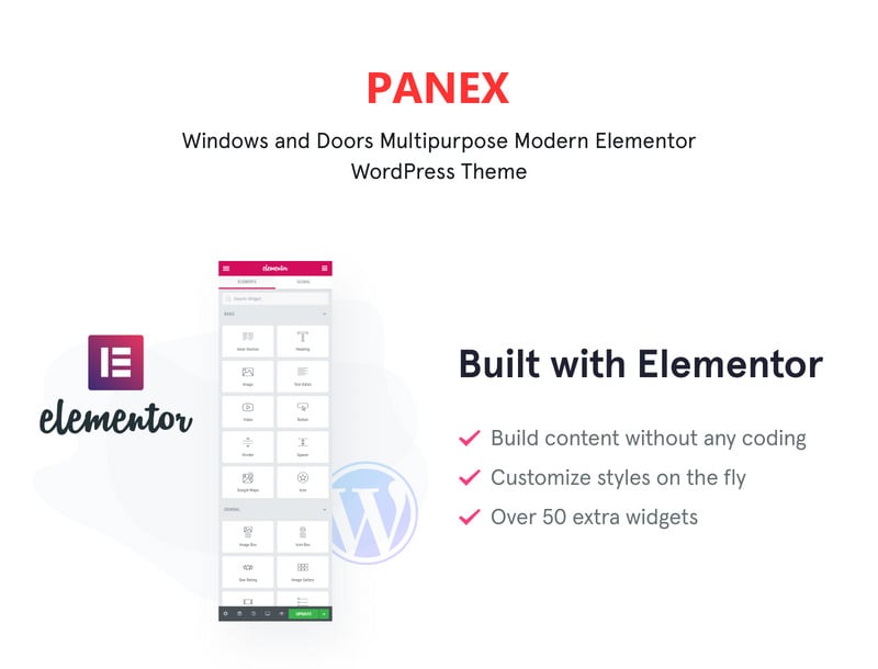 Panex-Windows and Doors WordPress主题 #50739