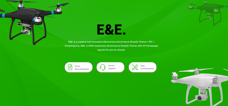 E＆E-电子Shopify主题 #73824