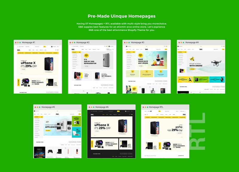 E＆E-电子Shopify主题 #73824