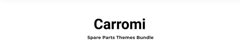 备件主题Carromi Shopify主题 #88931