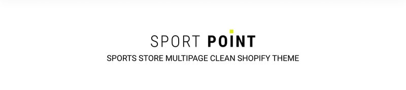 Sport Point-体育商店多页清洁Shopify主题 #82576