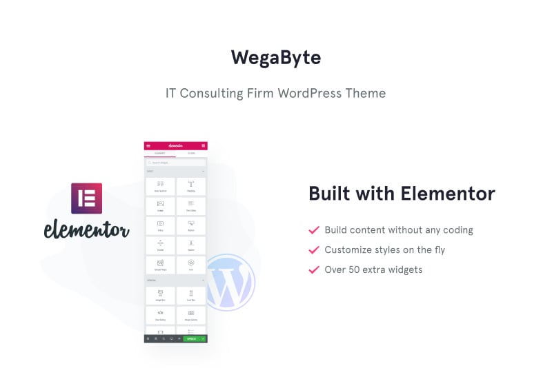 WegaByte-基于Elementor的IT咨询WordPress主题