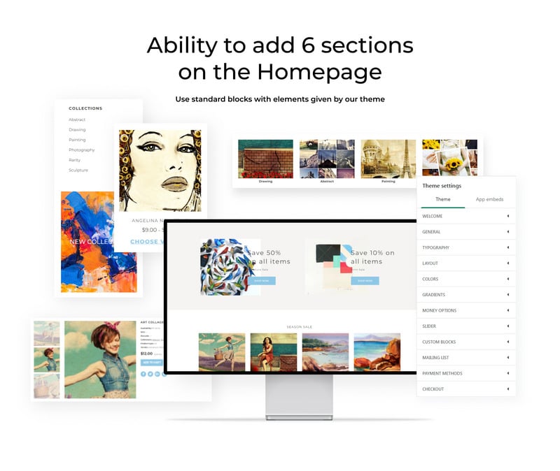 围棋艺术-Art Clean Creative Shopify主题 #77649