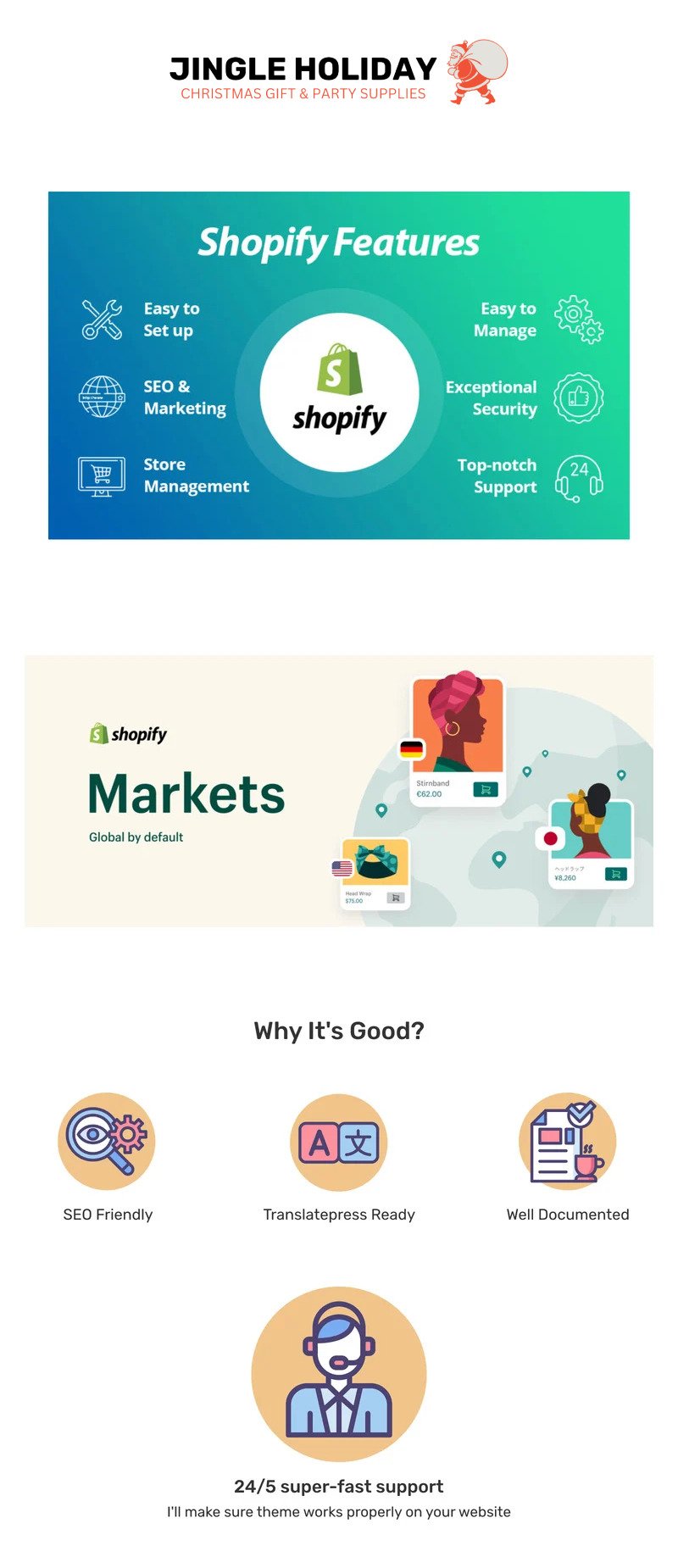 Jingle Holiday - 圣诞礼物和新年派对用品 Shopify 主题