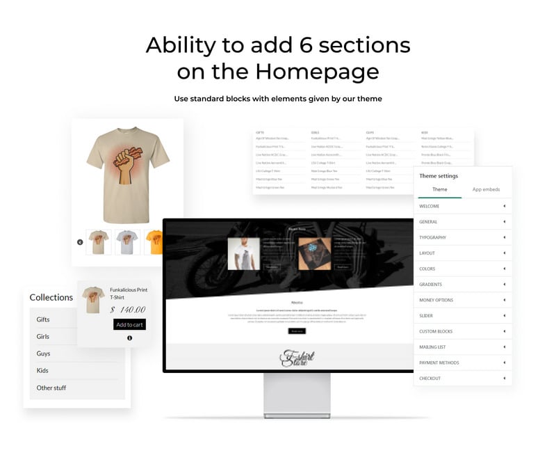 T 恤设计在线商店 Shopify 主题 #53570