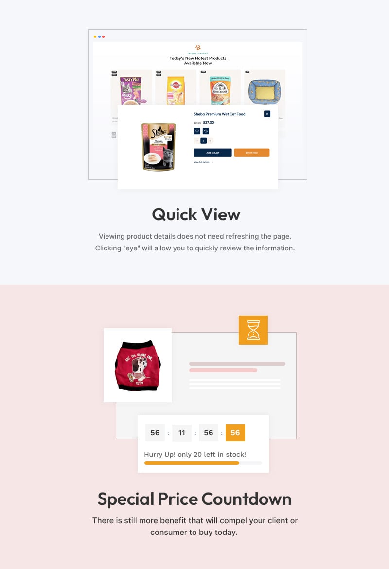 Kittypaw - 宠物食品和宠物营养品商店多用途 Shopify 2.0 响应式主题