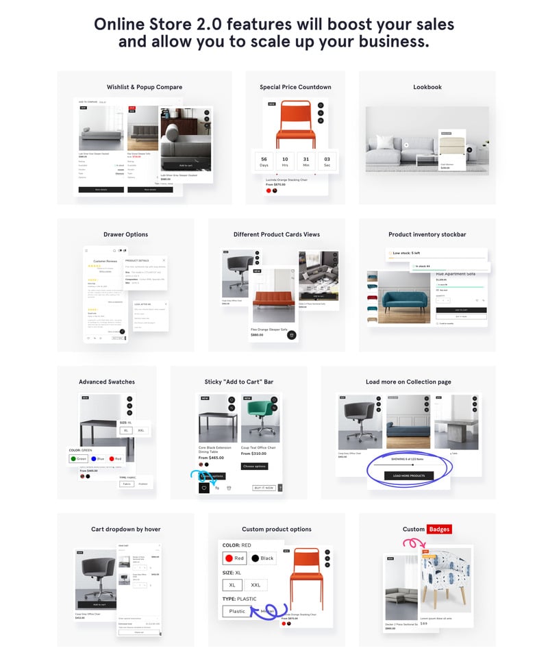 Elite Edge - 家具店多页清洁在线商店 2.0 Shopify 主题