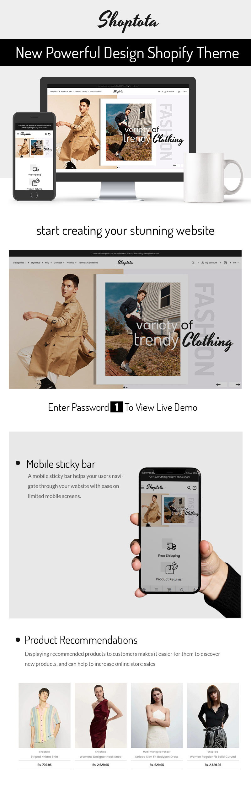 Shoptala Fashion Designer - Cloth Accessories OS 2.0 Shopify 主题