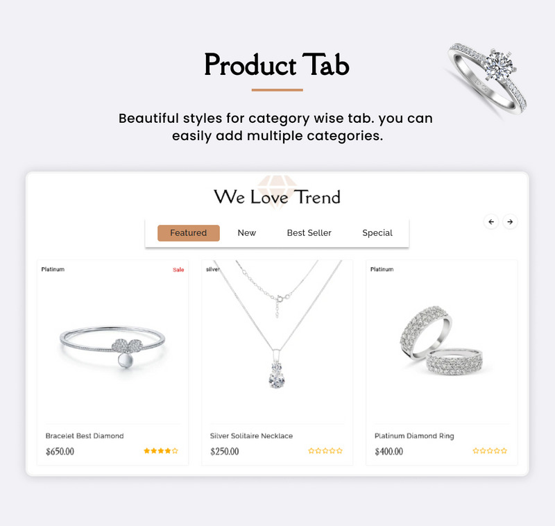 Juliya Mega Jewellery–珠宝手表–配饰 Shopify 2.0 高级响应式主题