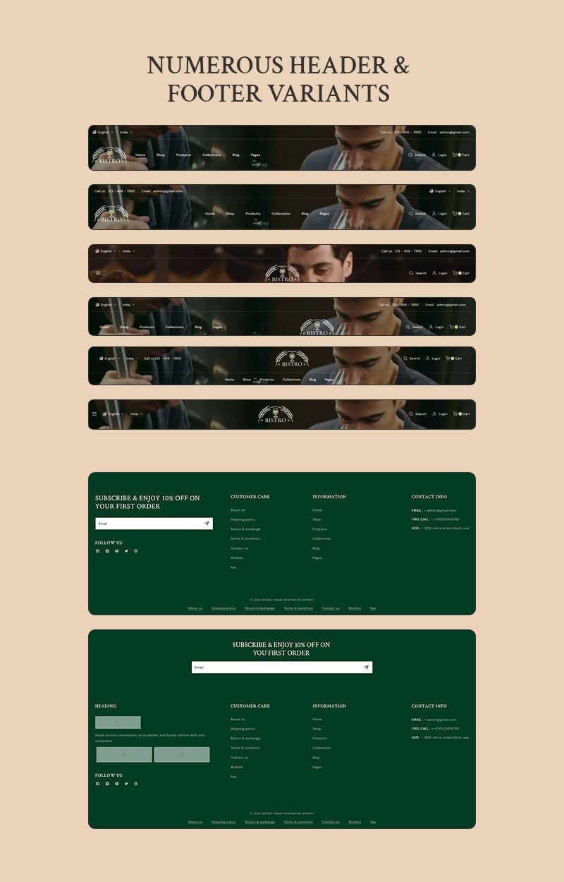 Bistro - 葡萄酒、咖啡和餐厅食品多用途 Shopify 2.0 响应式主题