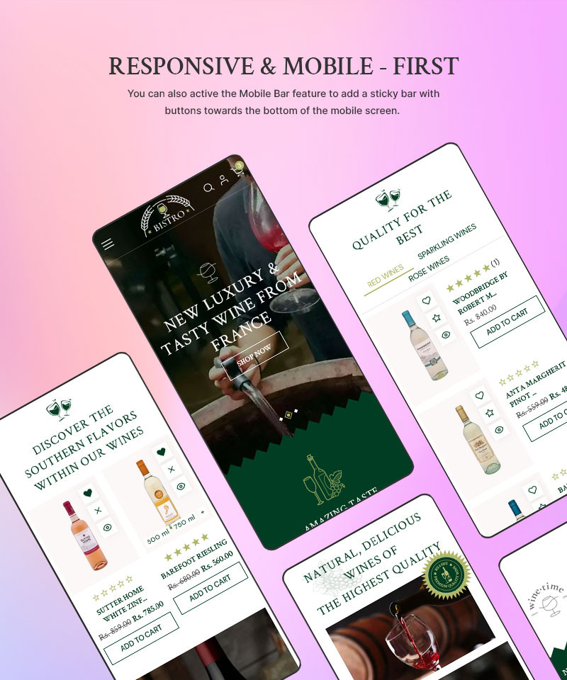 Bistro - 葡萄酒、咖啡和餐厅食品多用途 Shopify 2.0 响应式主题