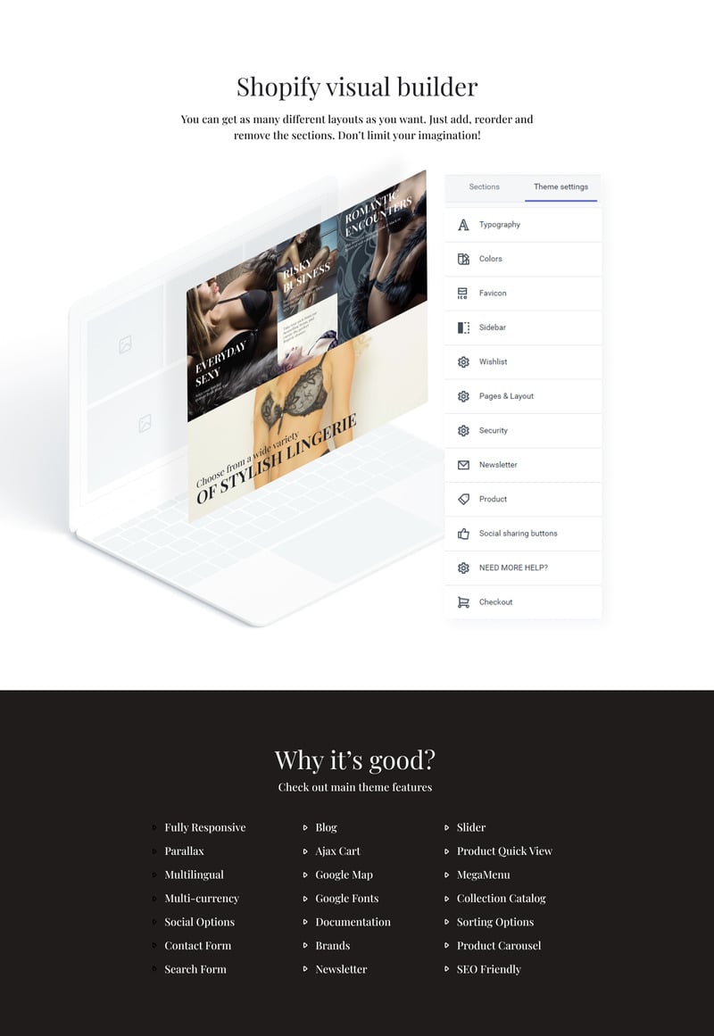 Lingerie Responsive Shopify Theme for Underwear
