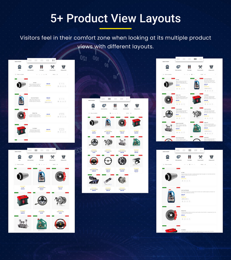 Automodif - Mega Parts Shopify 2.0 响应式主题。
