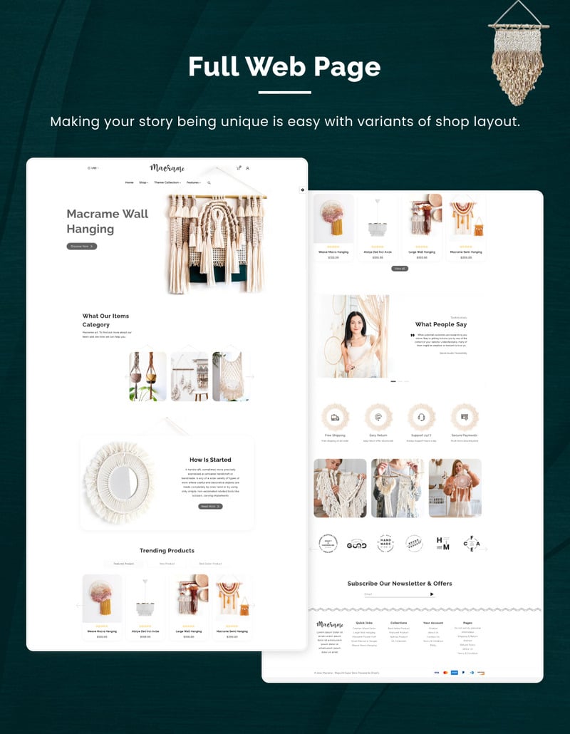 Mackrame - 工艺和艺术 Shopify 2.0 响应式超级商店