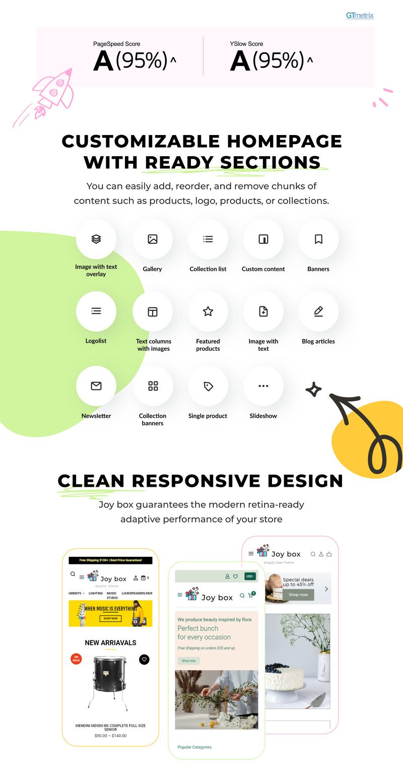 Joy Box - 多合一创意分区 Shopify 主题 #216228