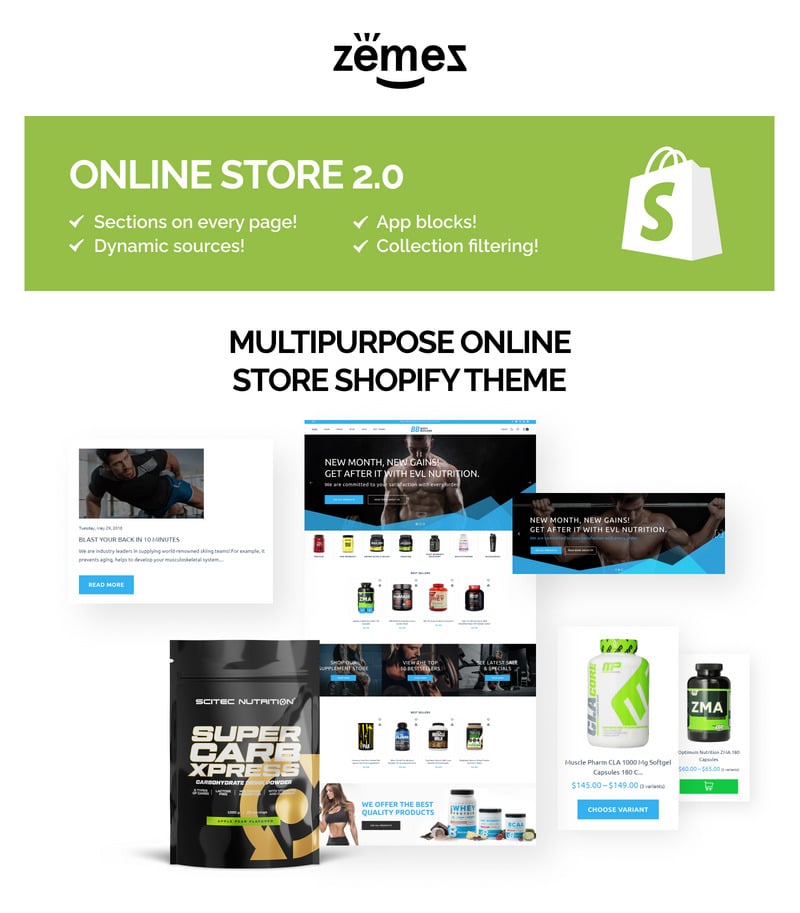 Body Builder - 运动营养 Shopify 主题 #69649