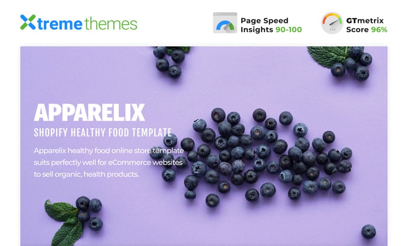 Apparelix健康食品电子商务模板Shopify主题 #98130