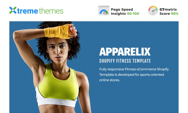Apparelix Shopify Fitness电子商务模板Shopify主题