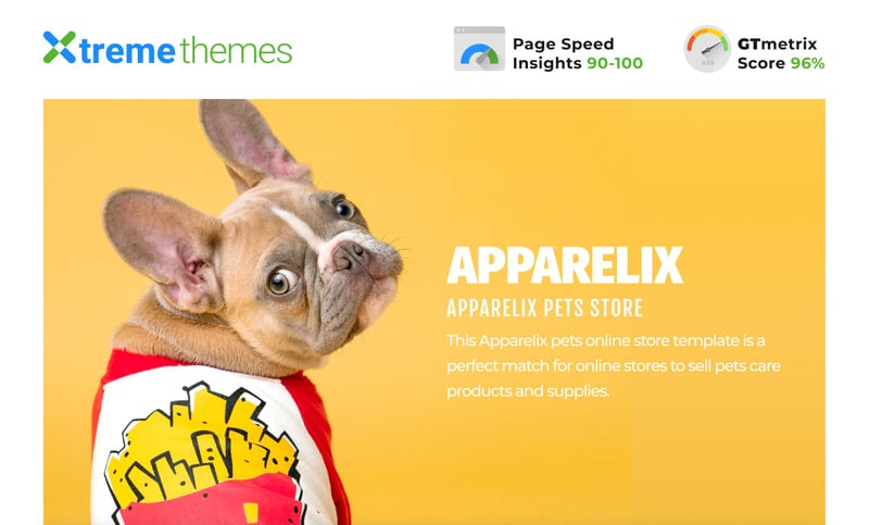 Apparelix宠物在线商店模板Shopify主题 #99605
