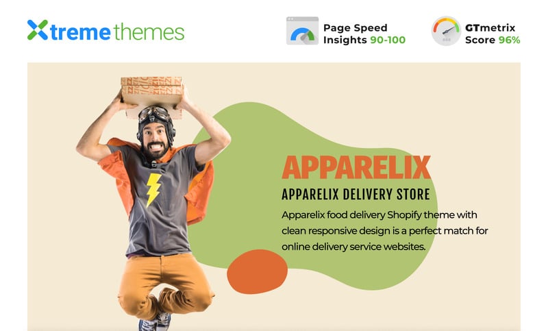 Apparelix送餐Shopify主题 #102081