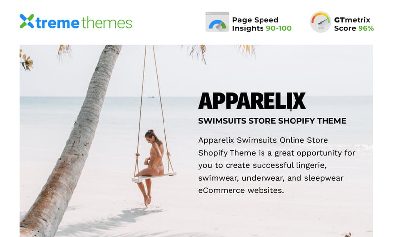 Apparelix泳装在线商店Shopify主题 #112018