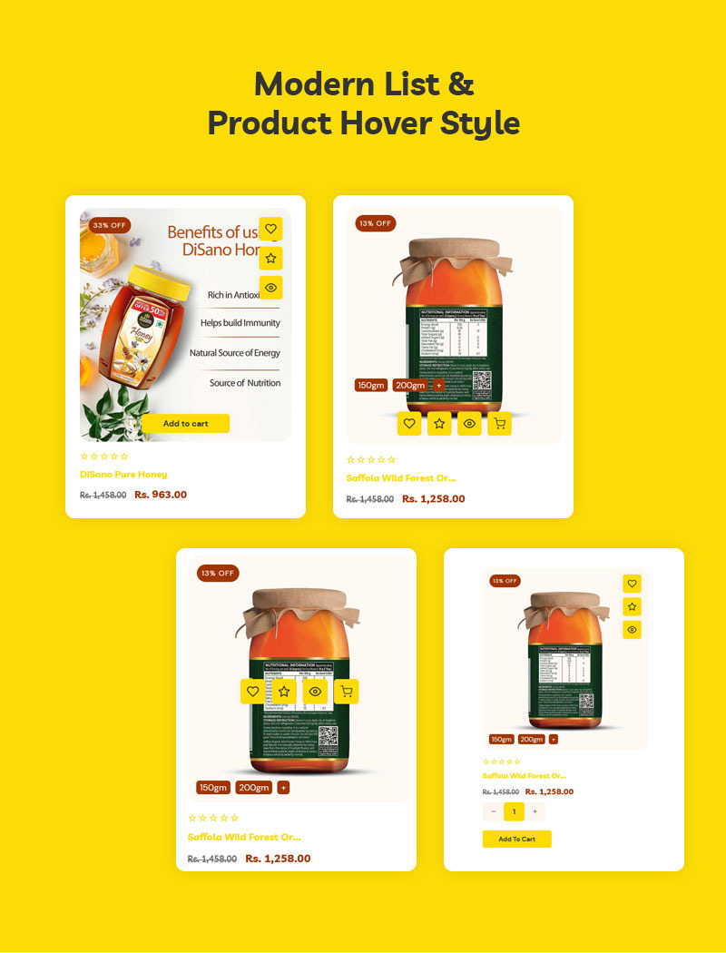 Beefelacia - 蜂蜜和有机食品商店多用途 Shopify 2.0 响应式主题