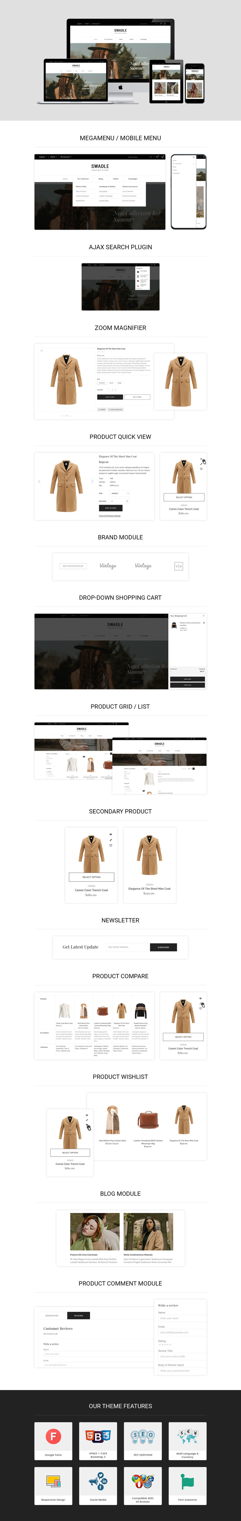 Swadle - 时尚响应式 Shopify 主题 #239497