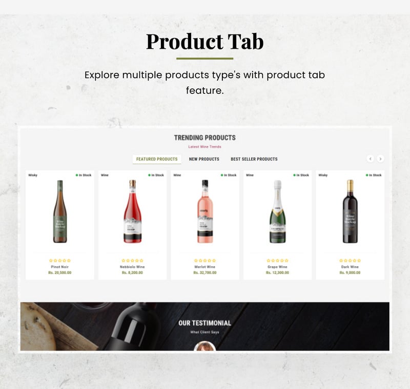 巴贝拉葡萄酒多用途 Shopify 商店 #248008