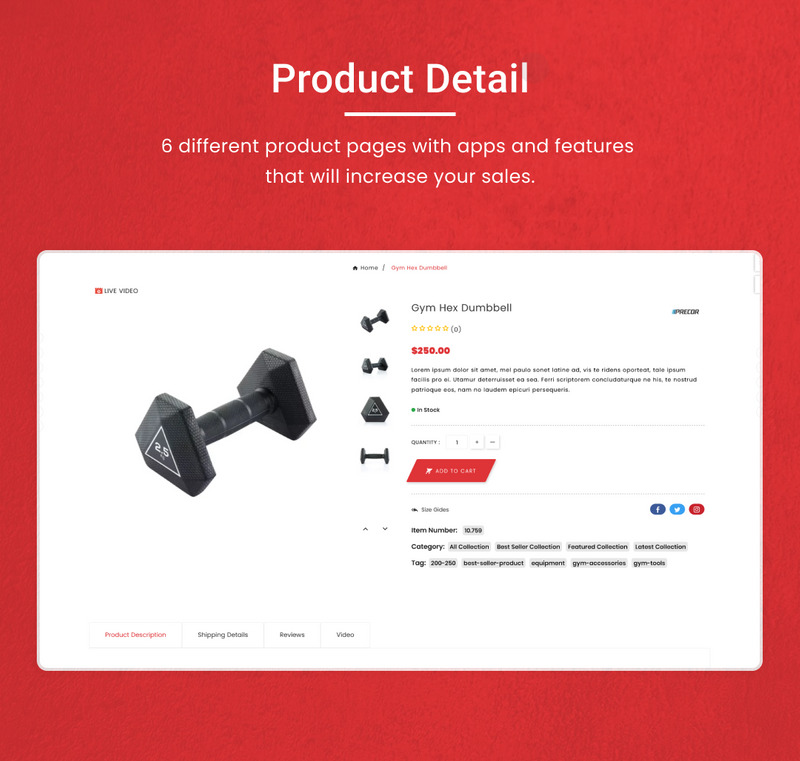 Fitness Mega Gym–Sports Extreme–营养超级 Shopify 商店