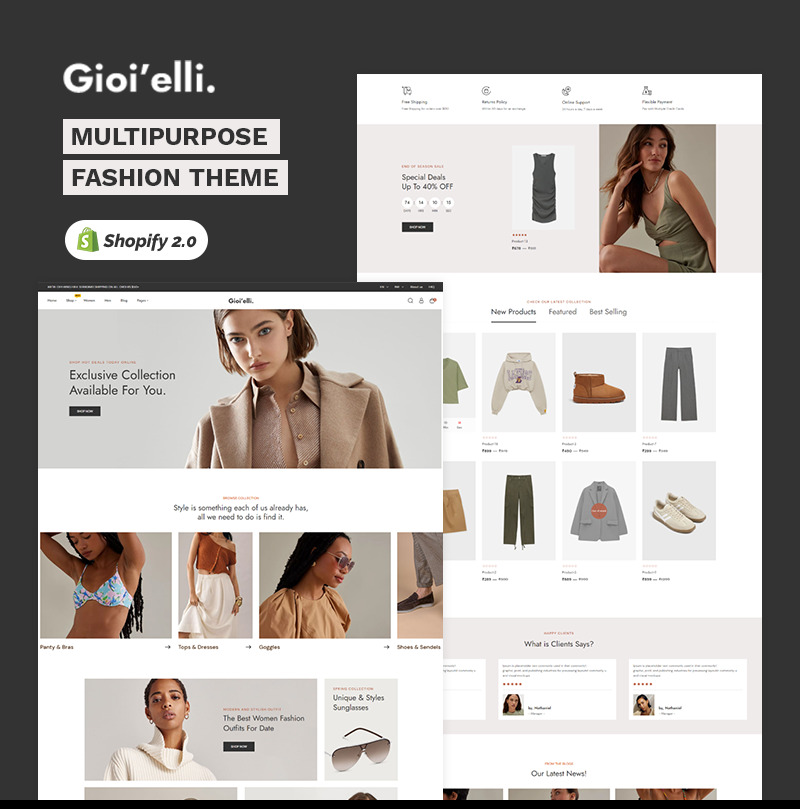 Gioielli - 时尚配饰高级 Shopify 2.0 多用途响应主题