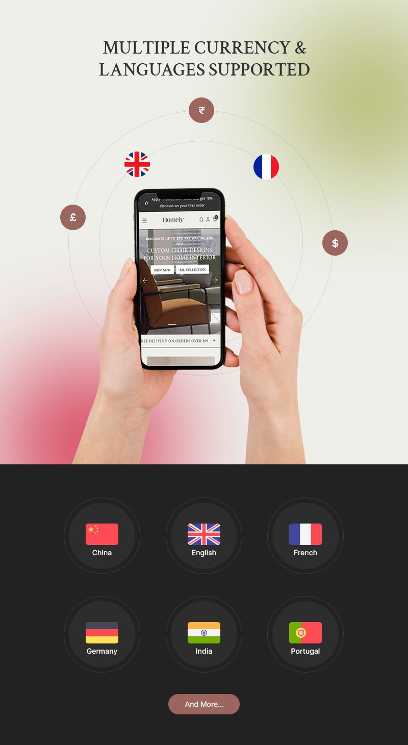 Homely - 现代家居家具和室内装饰店多用途 Shopify 2.0 响应式主题