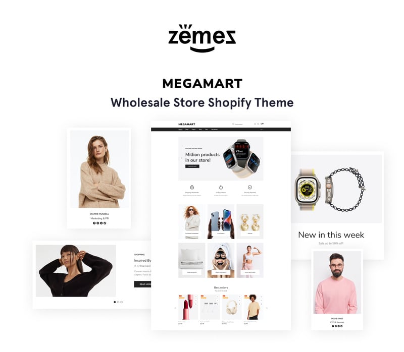 Megamart - 批发响应式在线商店 2.0 Shopify 主题 #54840