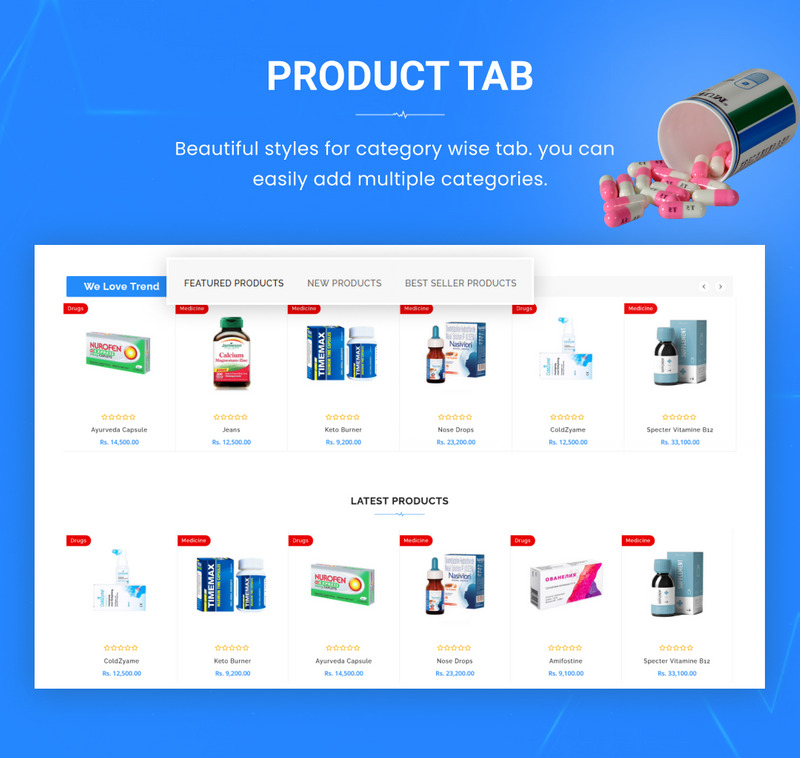 Medico Mega Medicine–Drug Pharmacy Shopify 2.0 高级响应主题