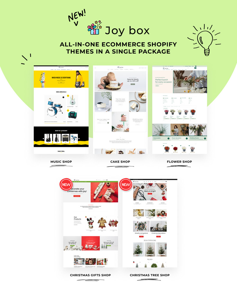 Joy Box - 多合一创意分区 Shopify 主题 #216228