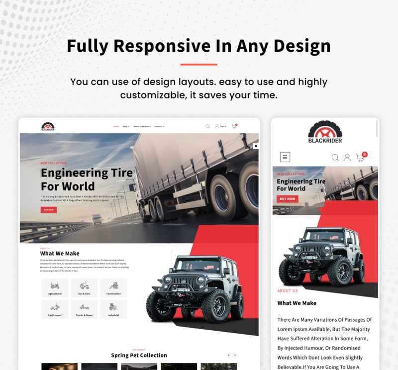 Blackrider - Mega Spareparts Shopify 2.0 主题