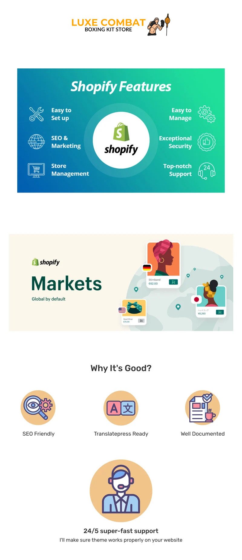 Luxe Combat - 拳击套件和设备 Shopify 主题 #372680