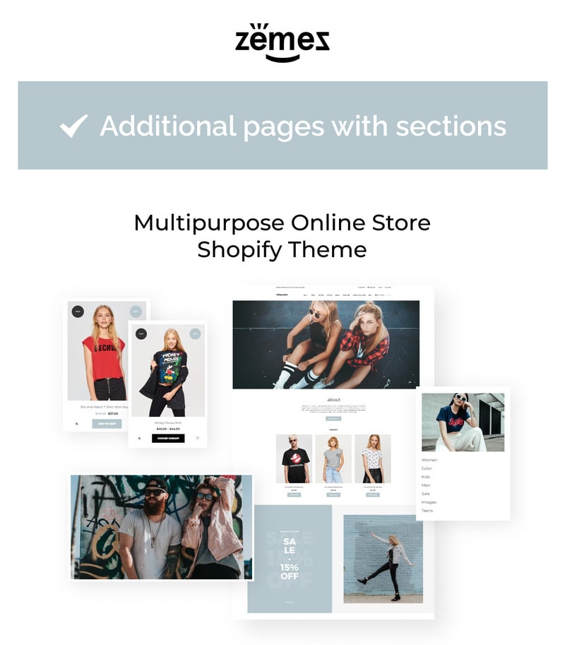 他们穿-T恤店优雅Shopify主题 #76910