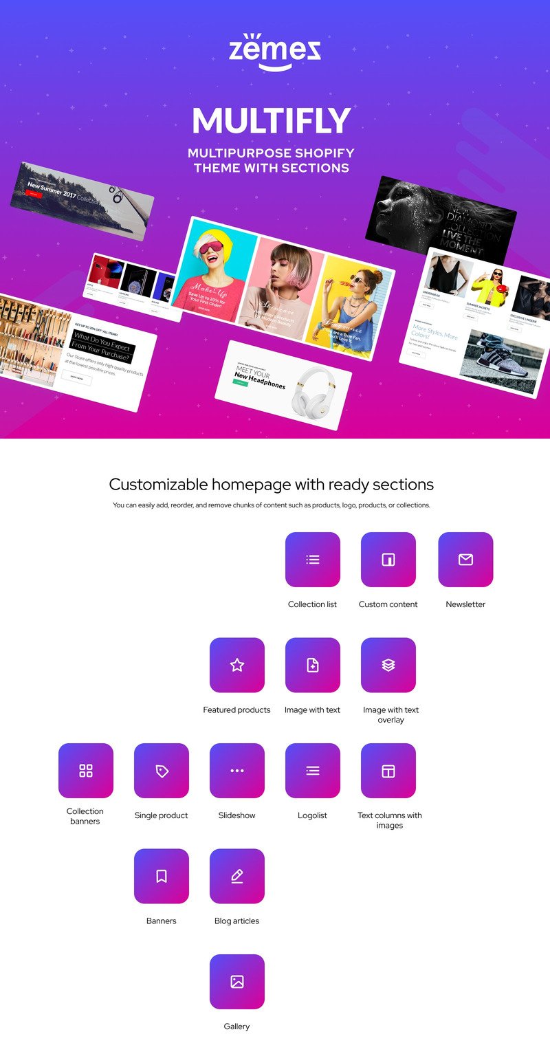 Multifly - 多用途在线商店 Shopify 主题 #63842