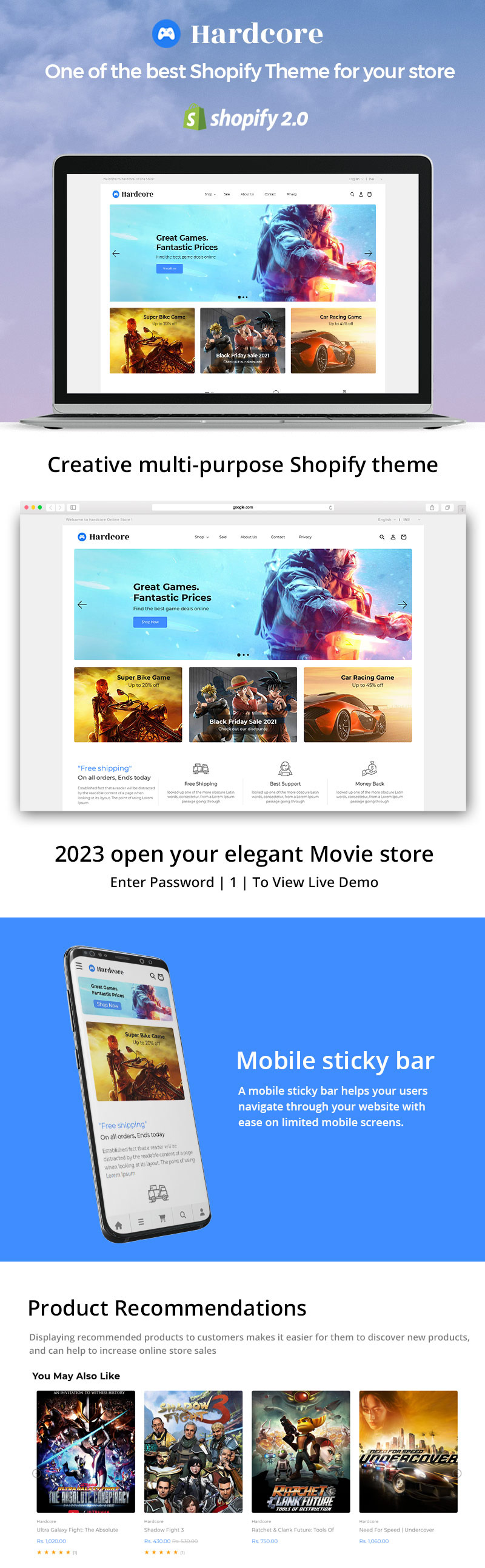 硬核游戏 - Adventure Deal VideoGame Shopify 主题