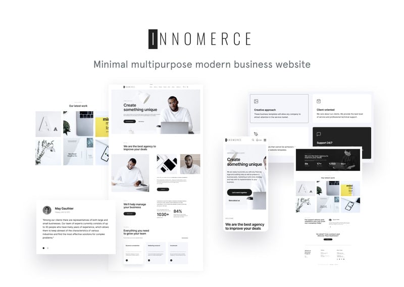 Innomerce - 商业多用途最小 WordPress Elementor 主题