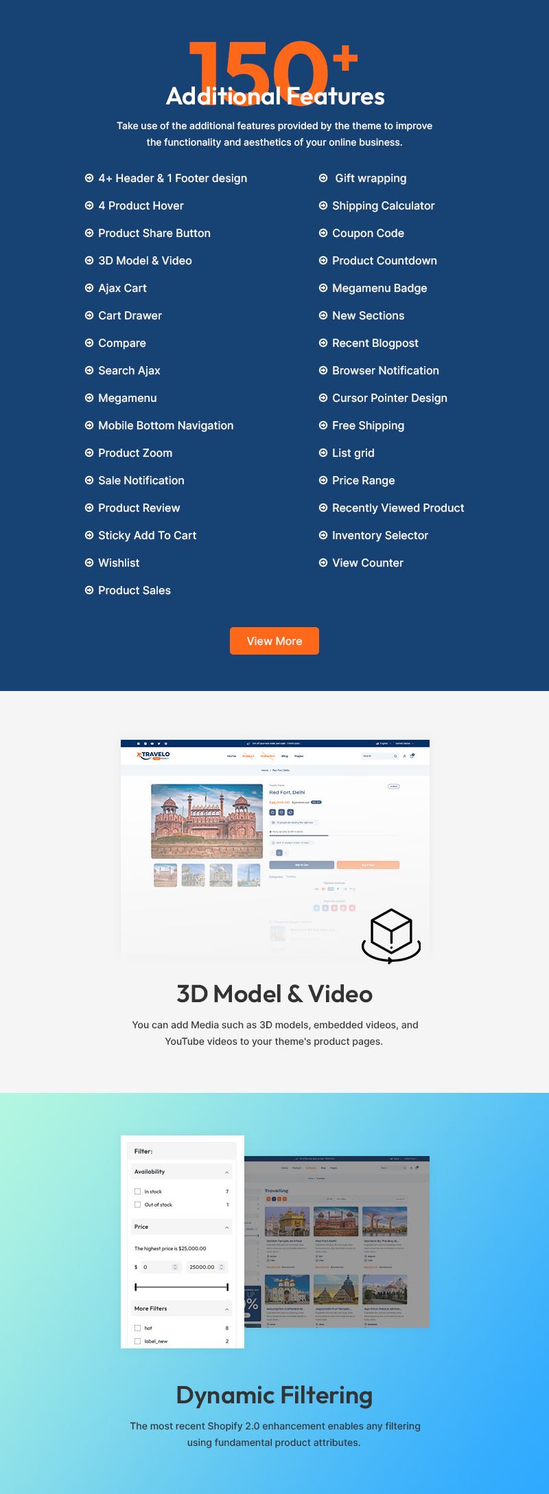 Travelo - 旅行、游览和旅游配件商店多用途 Shopify 2.0 响应式主题