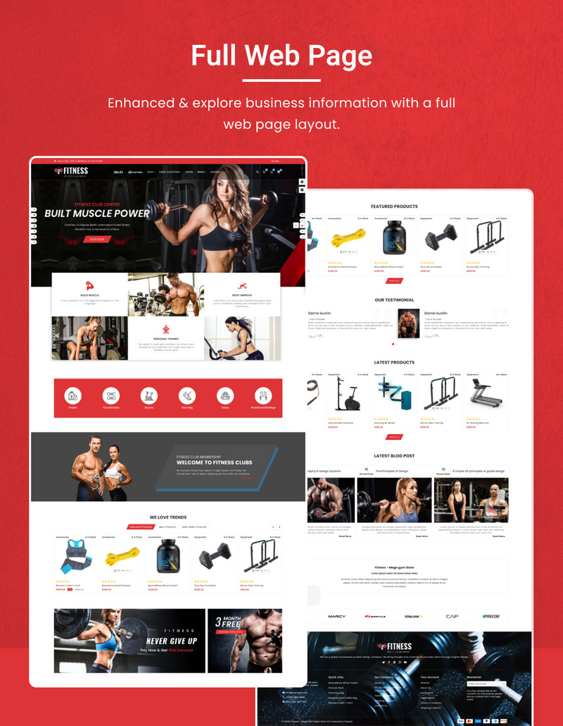 Fitness Mega Gym–Sports Extreme–营养超级 Shopify 商店