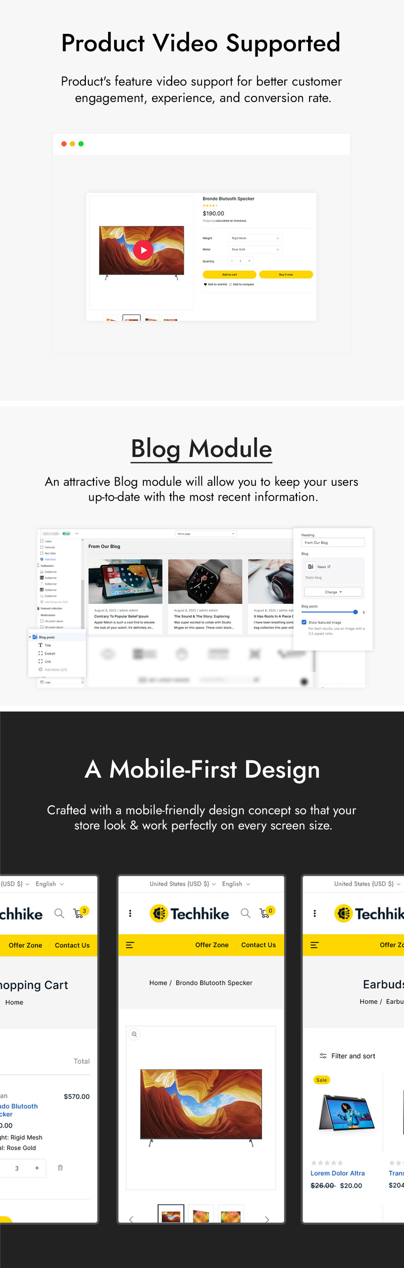 Techhike - 多功能电子商店 Shopify 主题 #299882